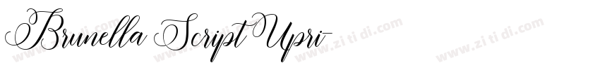 Brunella Script Upri字体转换